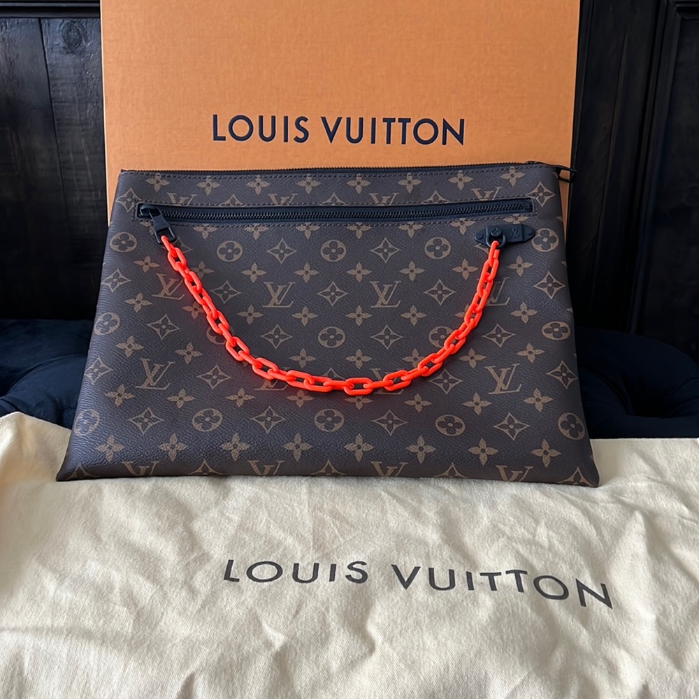 Louis Vuitton solar ray A4 pouch monogram Virgil collaboration